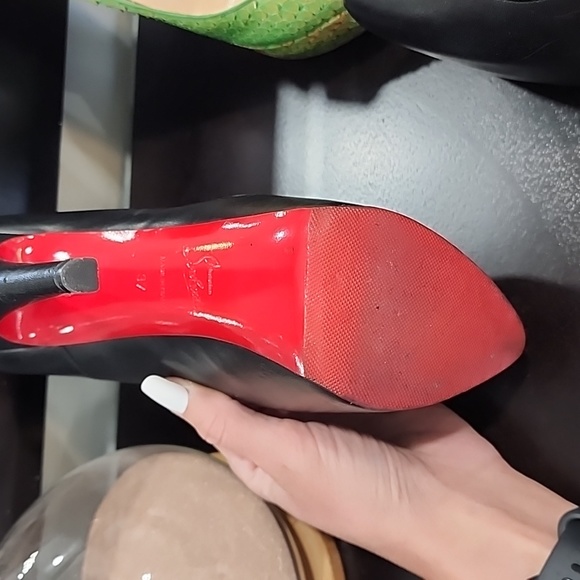 37 Christian Louboutin daffodil 160mm black leather pump - Picture 8 of 13